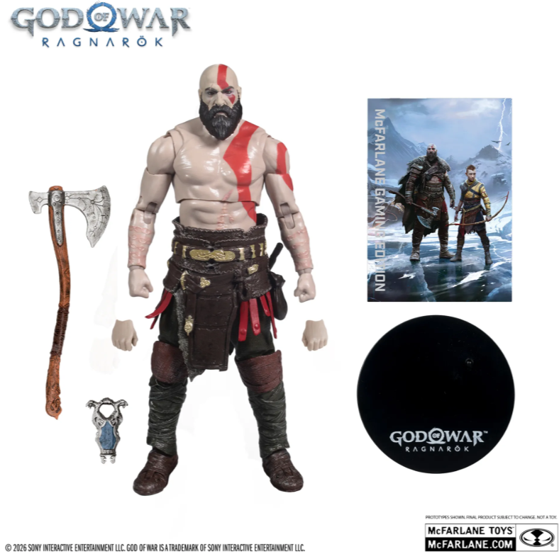 Mcfarlane Gaming Edition 7inch God Of War Wv1 Kratos Figure - immagine 2